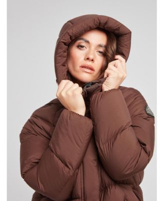 Women's Cloud Cropped Hooded Puffer Jacket
