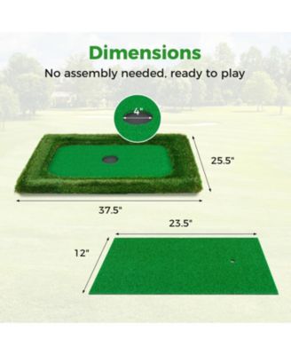 37.5 x 25.5 Inch Floating Golf Green for Pool Chipping Green Mat