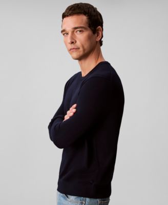 Men's Merino Wool Blend Crewneck Sweater