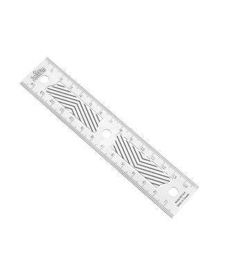 07414 Stainless Steel 150mm Precision Ruler with Patented Flex Grip and Fade Resistant Markings