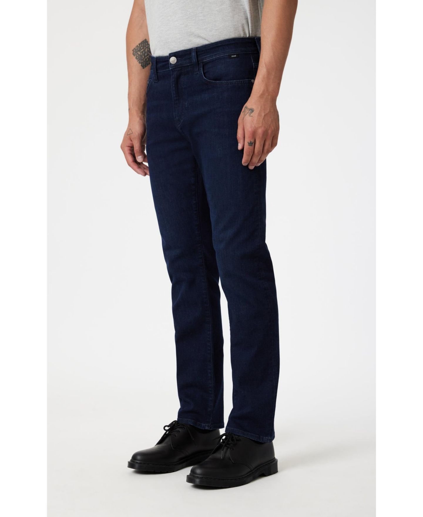 Мужские джинсы Mavi Jeans Mavi Zach Straight Leg In Ink Brushed Supermove, цвет: Синий — фото 2