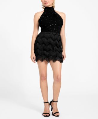 Women's Alyna Fringe Mini Skirt