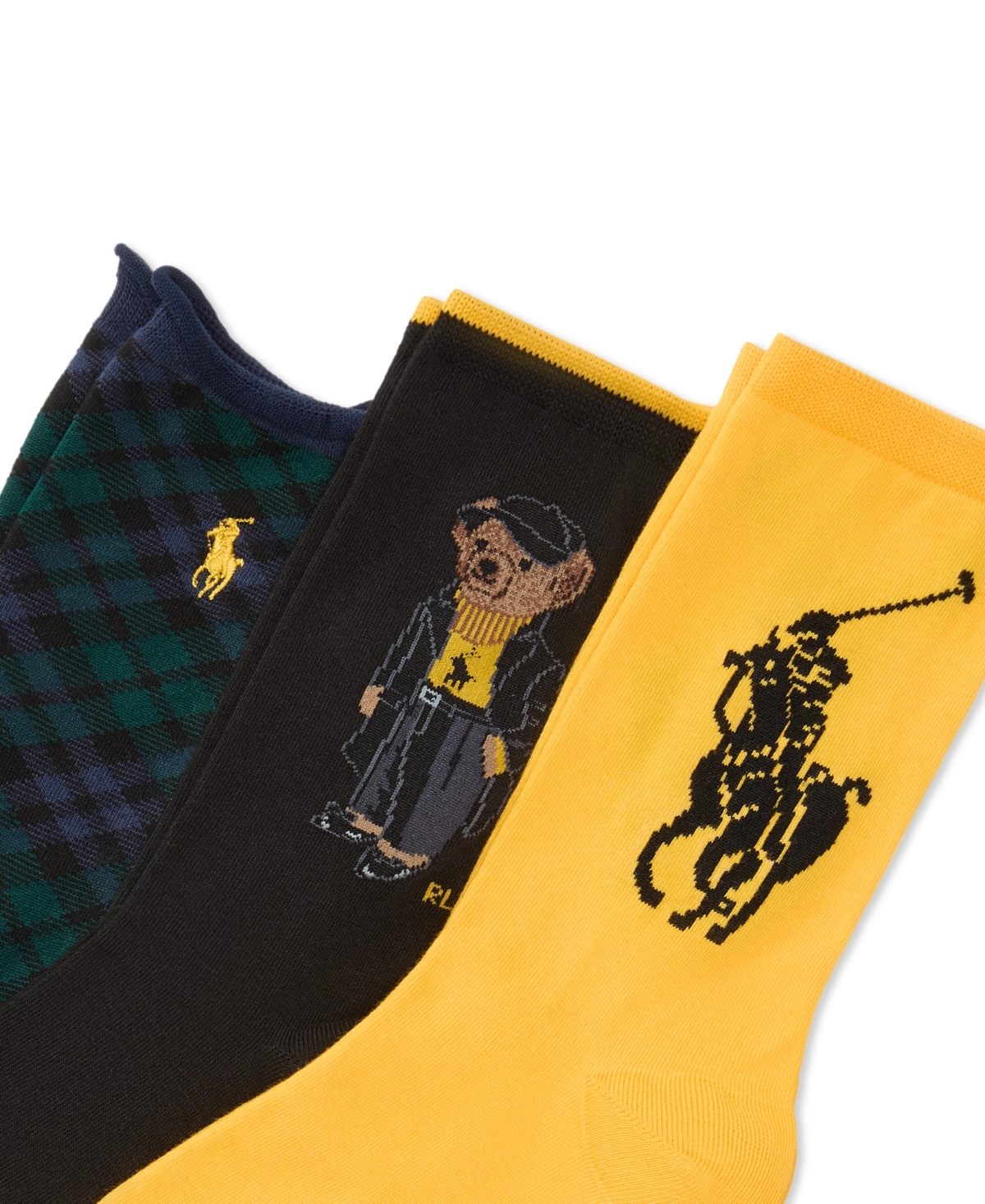 Polo Ralph Lauren Women's 3-Pack Embroidered Crew Socks