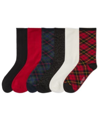 Lauren Ralph Lauren - Women's 6-Pack Holiday Plaid Crew Socks