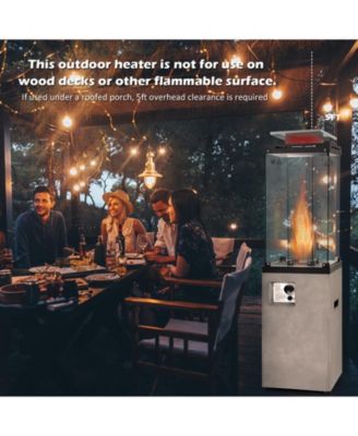 41,000 BTU Propane Patio Heater with Metal Hood