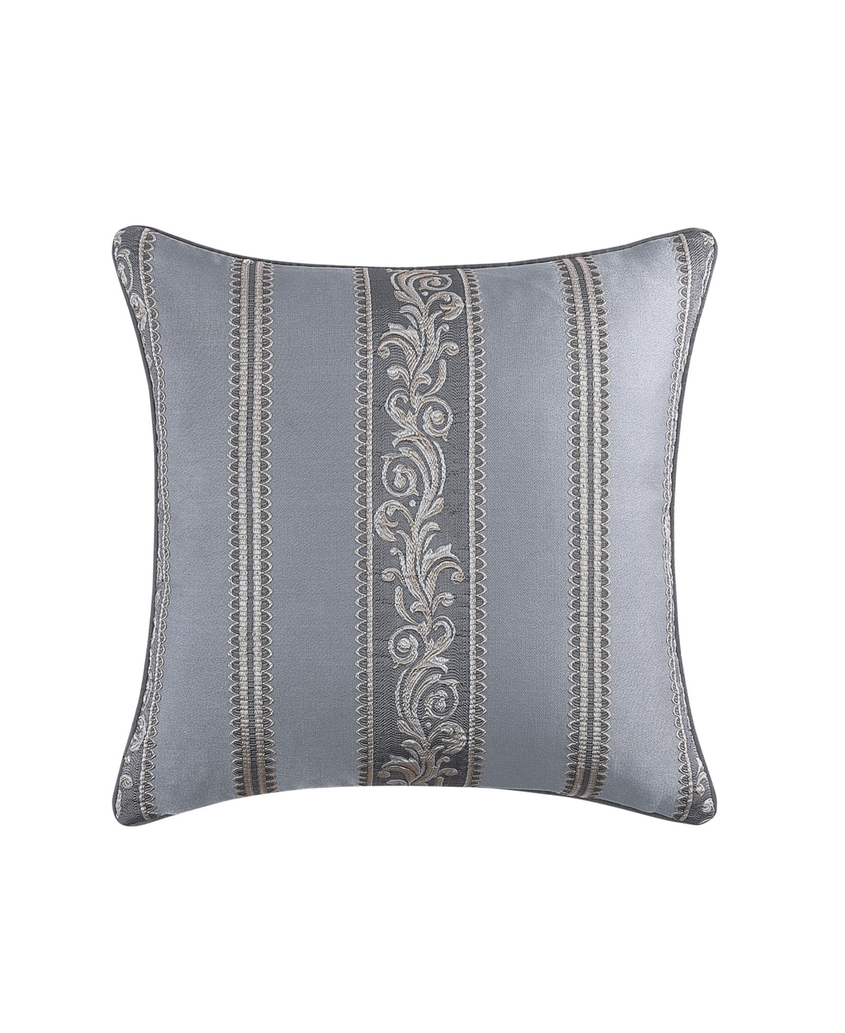 J Queen New York Krista Woven Damask Decorative Pillow, 20" X 20" In Gray