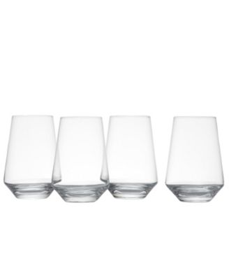 Pure Bordeaux Stemless Wine Tumbler 18.5oz Set of 4