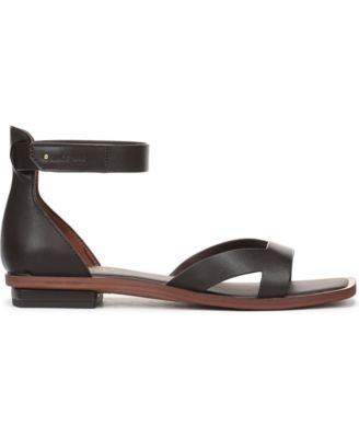 Women's Elisa Open Square Toe Ankle Strap Flat Sandals