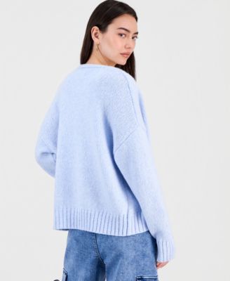 Juniors' Open-Front Cozy Cardigan