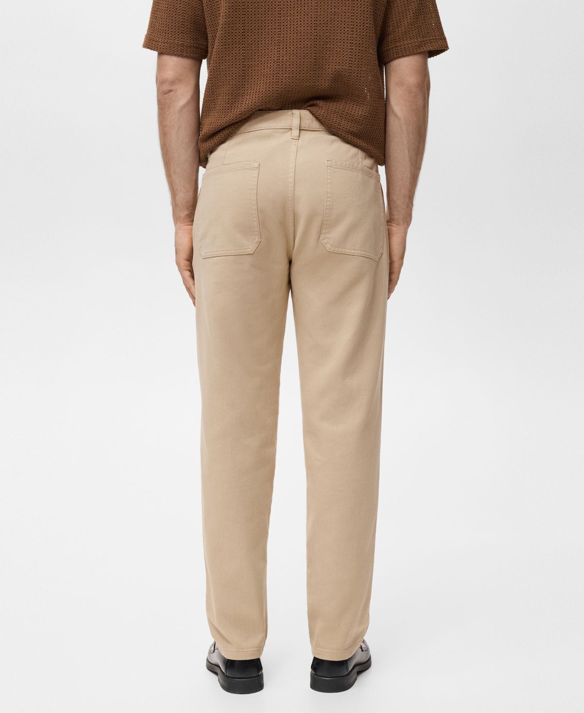 Mango Men's Regular Fit Cotton Jeans