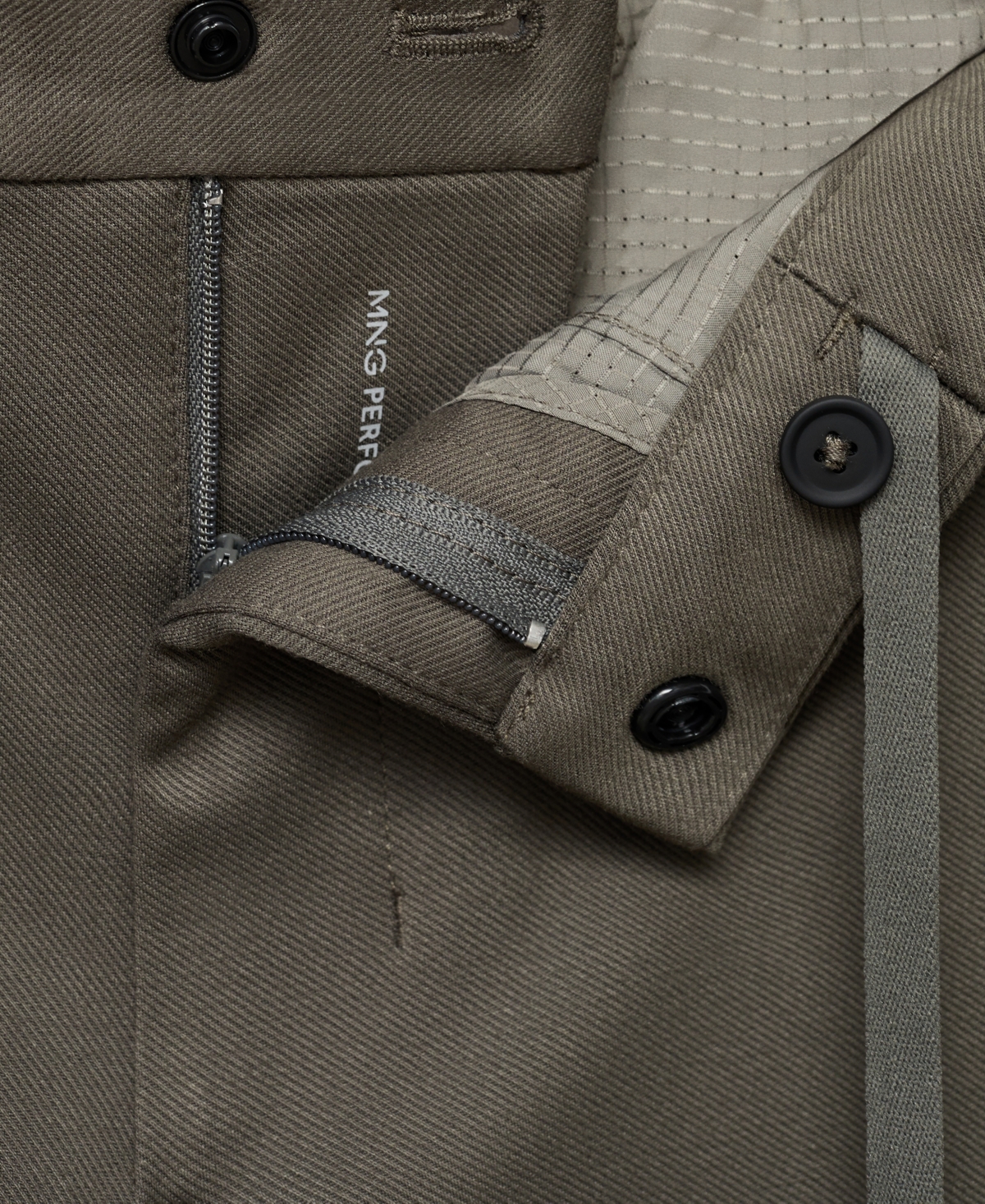 Mango Men's Stretch Fabric Slim-Fit Pants