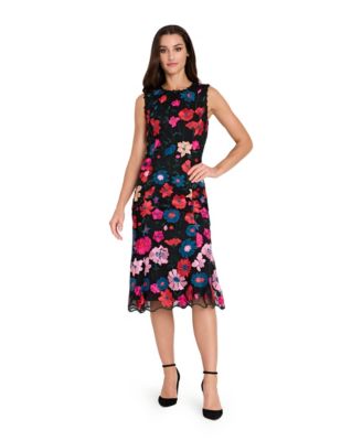 Women&#39;s Sleeveless Embroidered Short Mermaid Dress