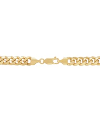 Men's Cuban Chain Necklace in 14k Yellow Gold