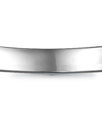 Black Inlay CZ Cubic Zirconia Accent Wide Band Ring Silver Tone Titanium