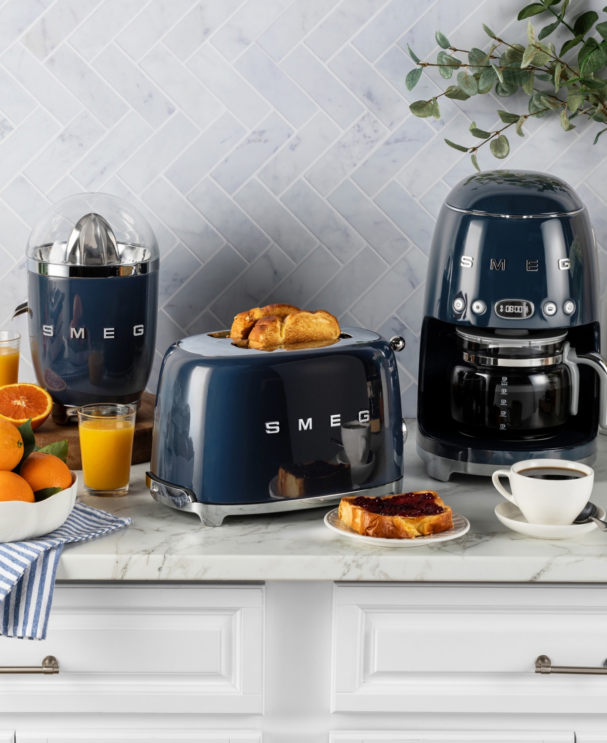 Smeg Drip Filter Coffee Machine In Blue