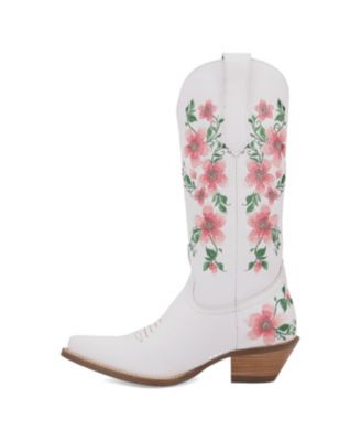 Women's Shoes Designed With Floral Embroidery(Posie) - Boots.
