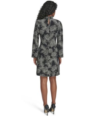 Women's Printed A-Line Shift Dress