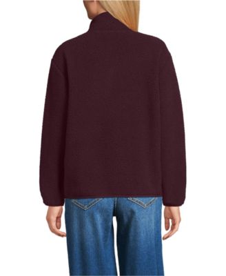 Women's Half Zip Cozy High Pile Fleece Pullover