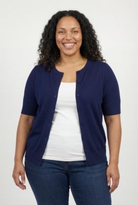 Women's Within Perfect Elbow Length Sleeve Cardigan Sweater