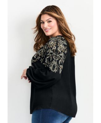 Women's Plus Size Temptation V-Neck Shirt