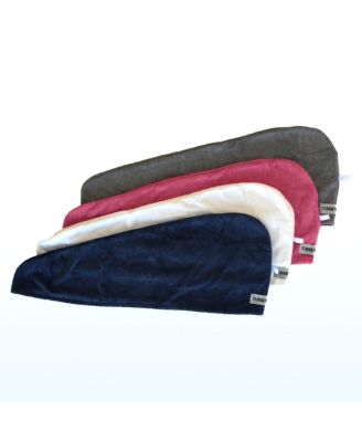 Hair Towel Wrap, 2-Pack – Quick-dry microfiber turban for women, men & kids ideal for curly, long, or thick hair.
