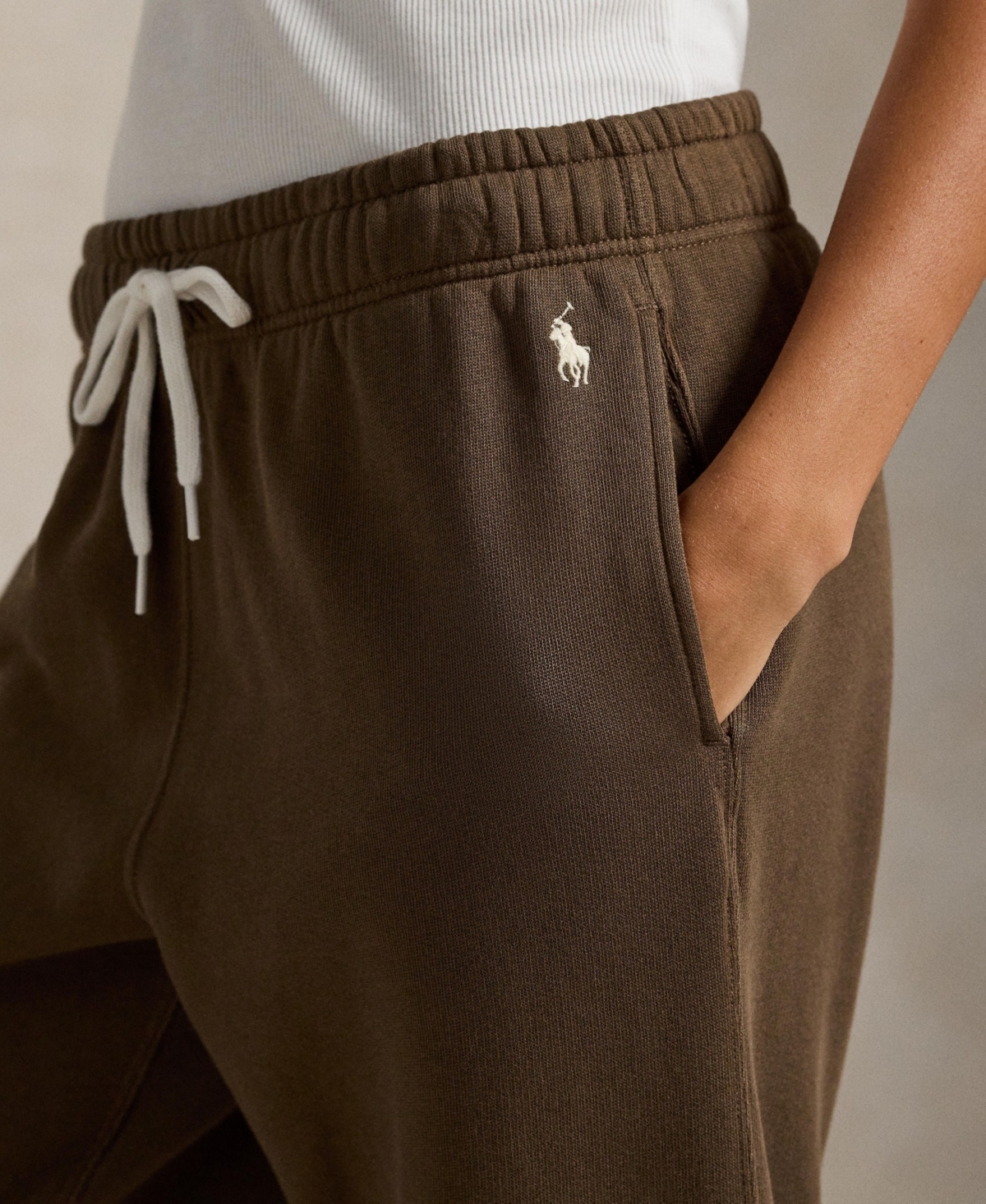 Polo Ralph Lauren Women's Fleece Drawstring Sweatpants In Brown