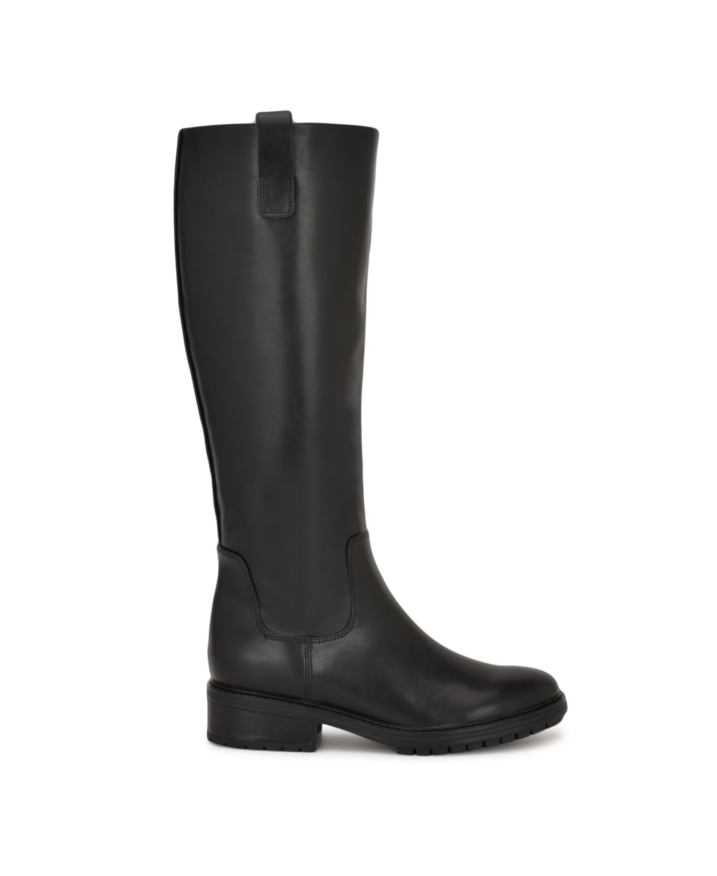 Женские ботинки Nine West Leigha Tall Block Heel Riding Boots, Regular & Wide Calf, цвет: Чёрный — фото 2