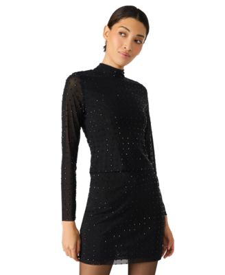 Women's Melvina Mock Neck Long Sleeve Top