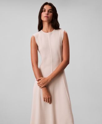 Women's Crewneck Sleeveless Midi Dress