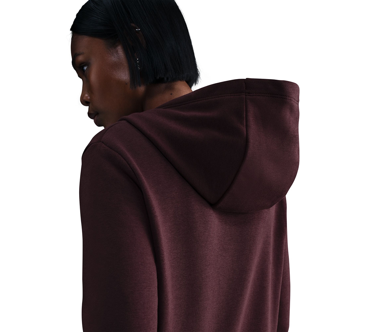 Nike Women's Sportswear Club Fleece Pullover Hoodie In Burgundy