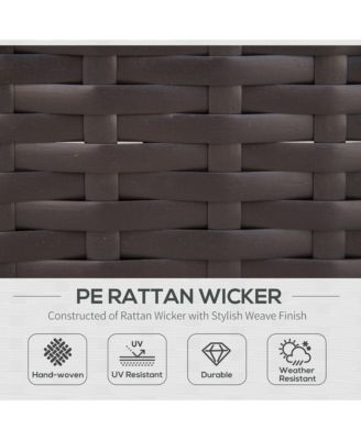 7pc Sectional Wicker Patio Furniture,