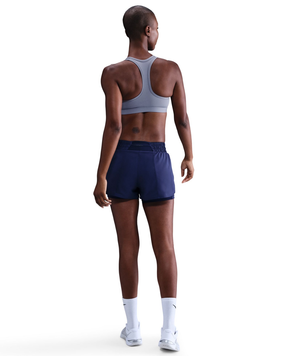 Nike Women's Swoosh Padded Sports Bra In Blue