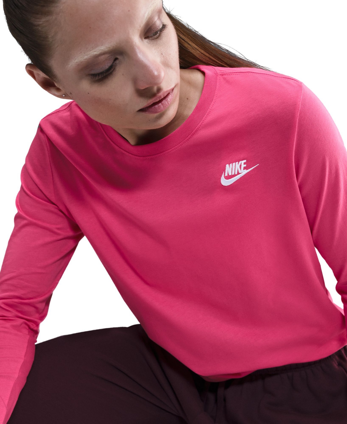 Nike Sportswear Club Women's Cotton Long-sleeve T-shirt