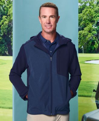 Men's Long-Sleeve Packable Golf Hoodie Jacket