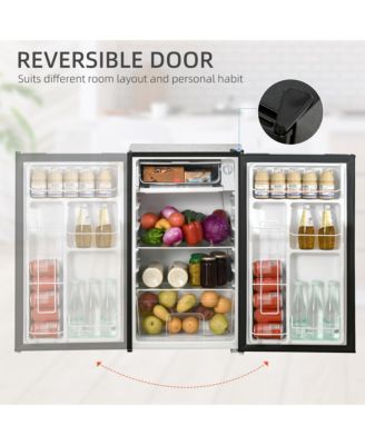 3.2 Cu.Ft Compact Refrigerator with Adjustable Thermostat,