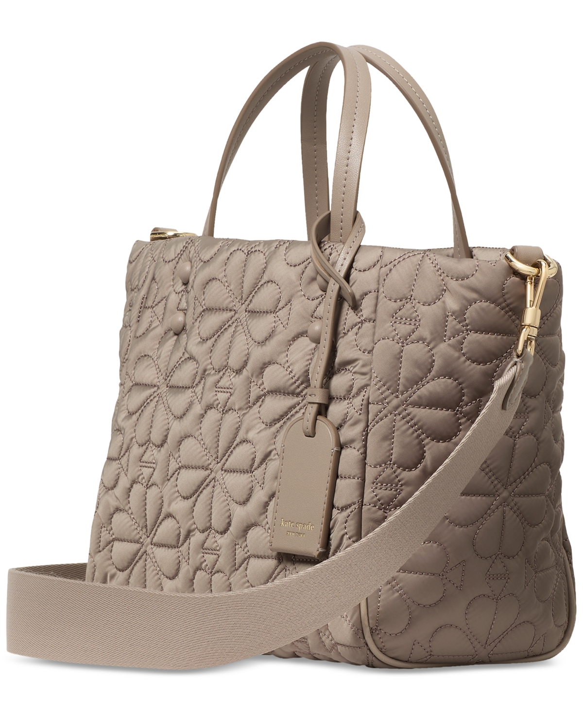 Kate Spade Tilly Small Quilted Crossbody Tote Bag In Gray