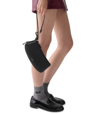 Loop Small Pebbled Leather Pochette Bag