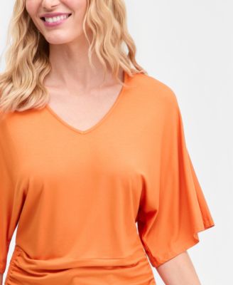 Women's V-Neck Dolman-Sleeve Top, Exclusively at Macy's 