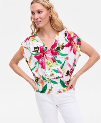 Women's Surplice V-Neck Top, Exclusively at Macy's