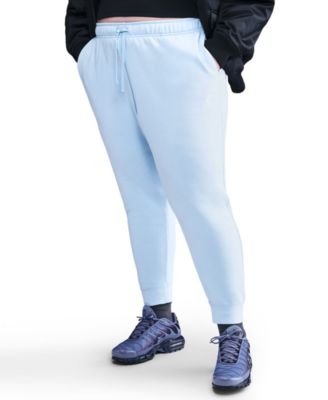 Plus Size Active Sportswear Club Mid-Rise Fleece Jogger Pants