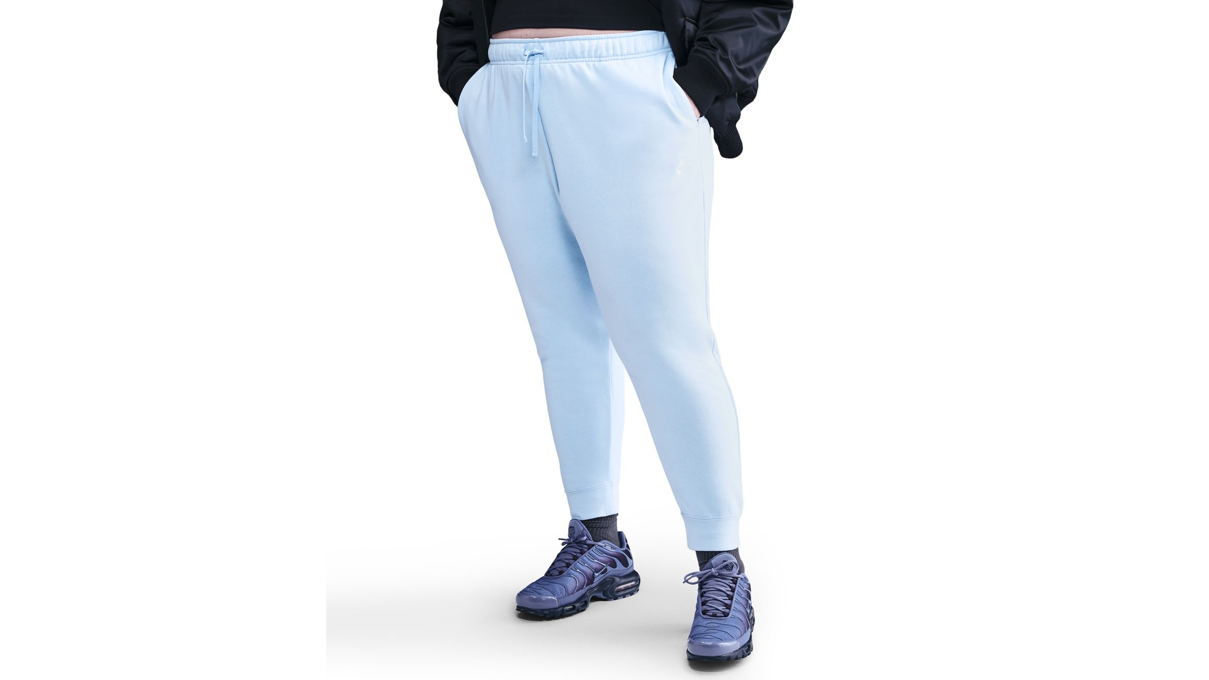 Nike Plus Active Sportswear Club Mid-Rise Fleece Jogger Pants
