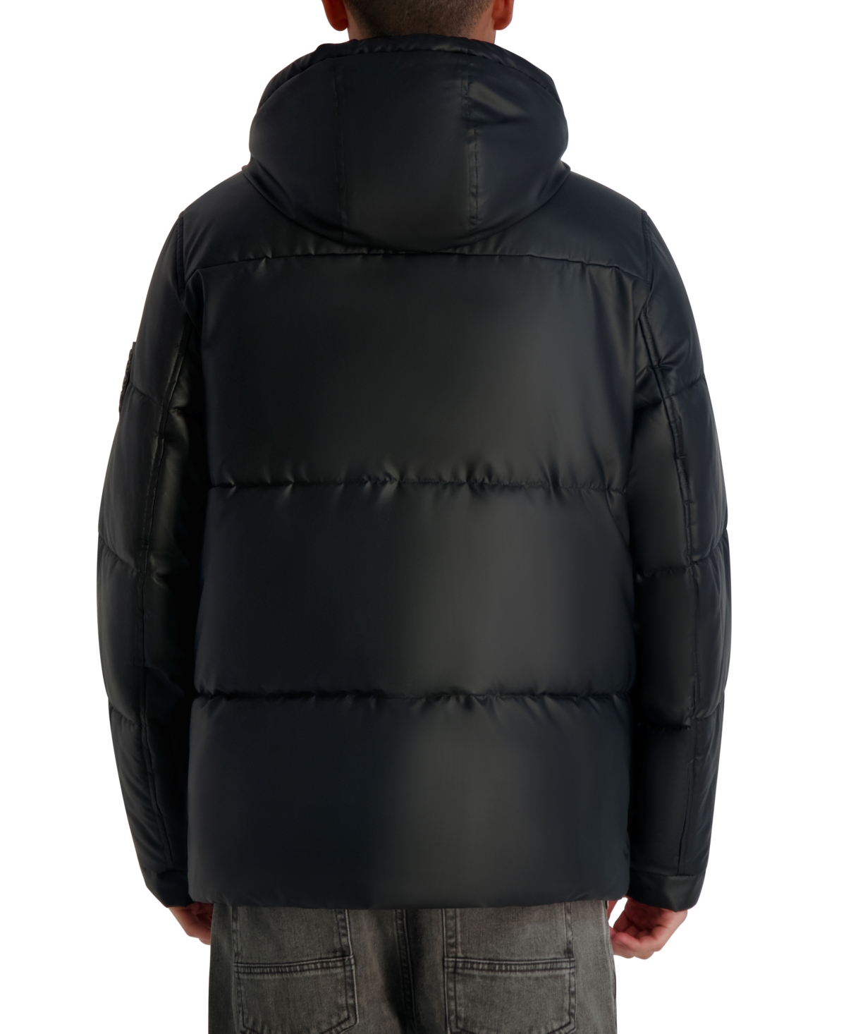 Karl Lagereld Mid Weight Hooded Puffer With Pockets