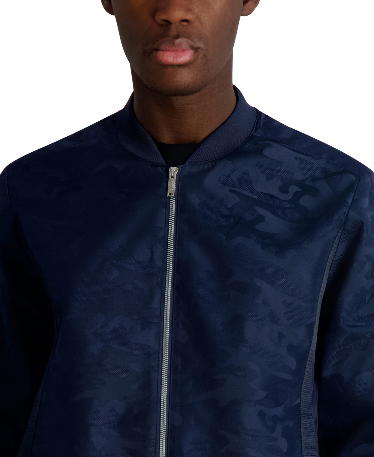 Karl Lagerfeld Paris Men's Camo Bomber Jacket