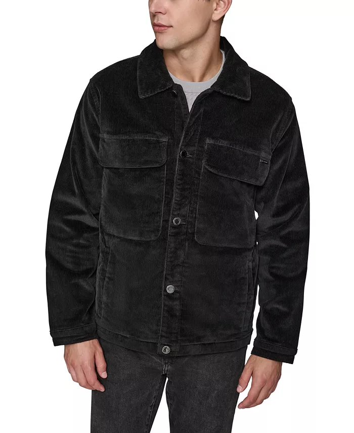Men's Corduroy Collared Shirt Jacket - thumbnail 7