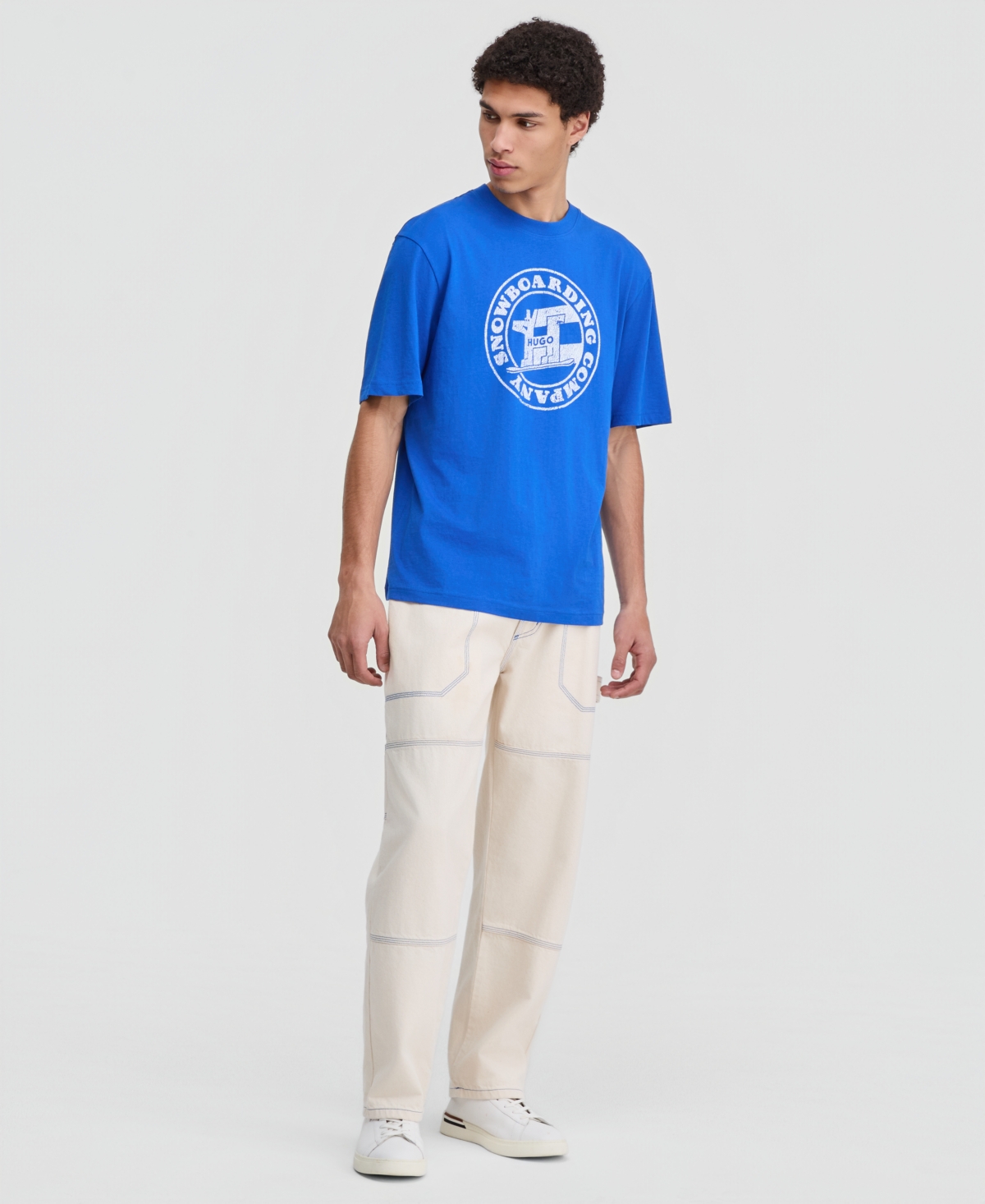 Hugo Boss Men's Napolux Short-Sleeve Crewneck Graphic T-Shirt