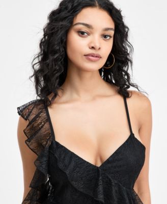 Women's V-Neck Ruffled Sleeveless Midi Dress, Macy's Exclusive