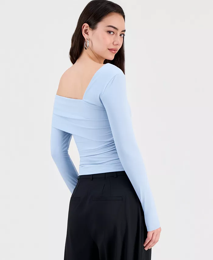 Women's Asymmetric Long-Sleeve Top - thumbnail 2
