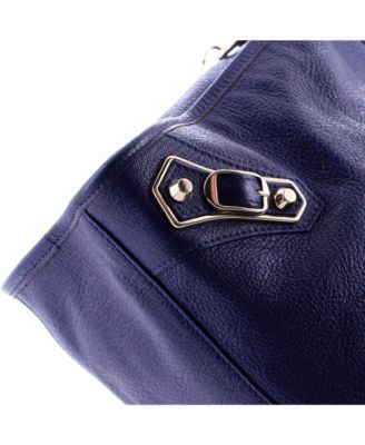 Medium City Classic Metallic Edge Bag Leather