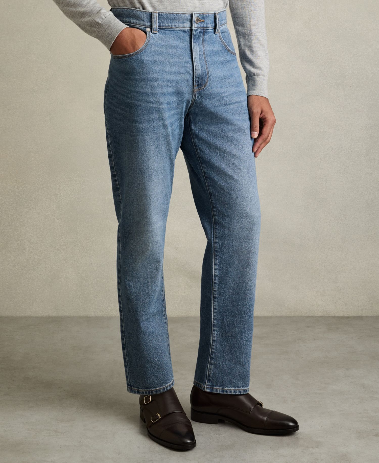 Men's Bishopsgate Straight-Leg Jeans