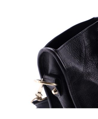 Medium City Classic Metallic Edge Bag Leather